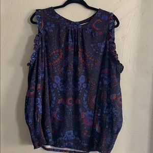 Cold shoulder Loft blouse